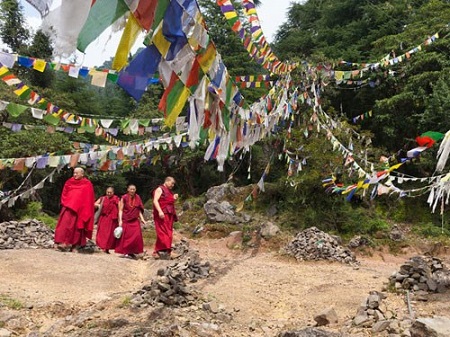 Các nhà sư Tây Tạng ở Dharamsala (Ấn Độ) 